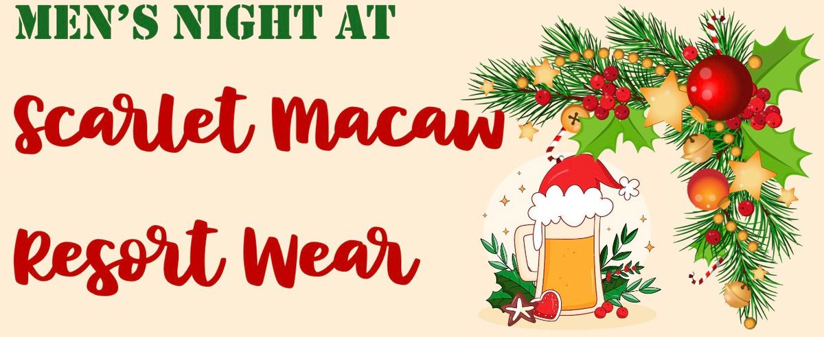 Cheers to Shopping: Enjoy Men's Night at Scarlet Macaw Resort Wear