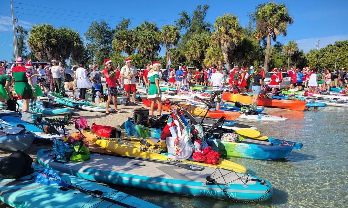 Christmas Paddle and Toy Drive: A Festive Day in Venice, Florida