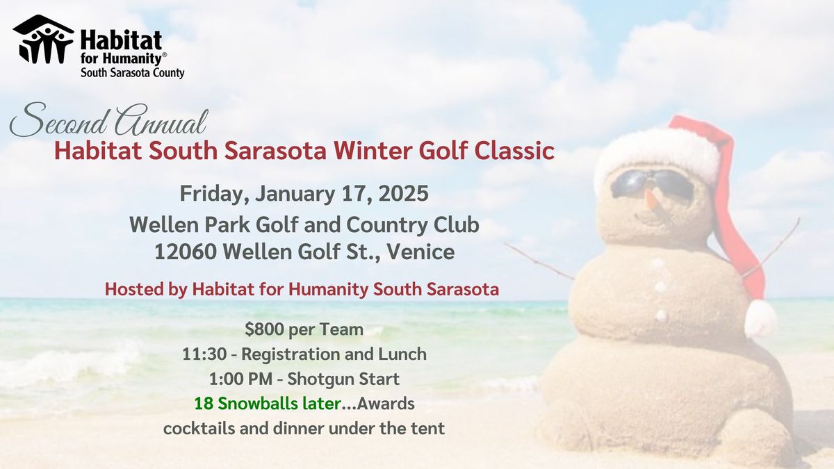 Habitat South Sarasota Winter Golf Classic: Fun and Philanthropy Combined