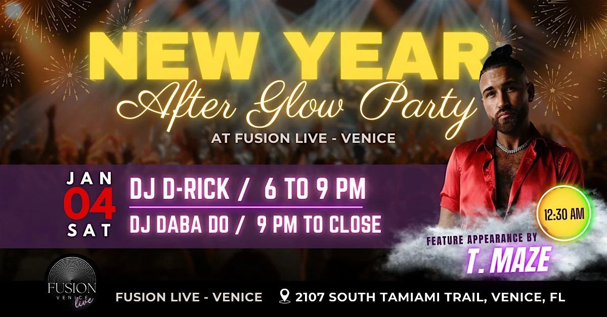 Ring in the New Year with Fun at Fusion Live's After Glow Party